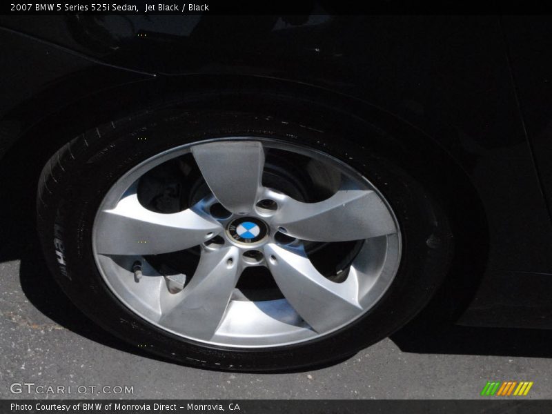 Jet Black / Black 2007 BMW 5 Series 525i Sedan