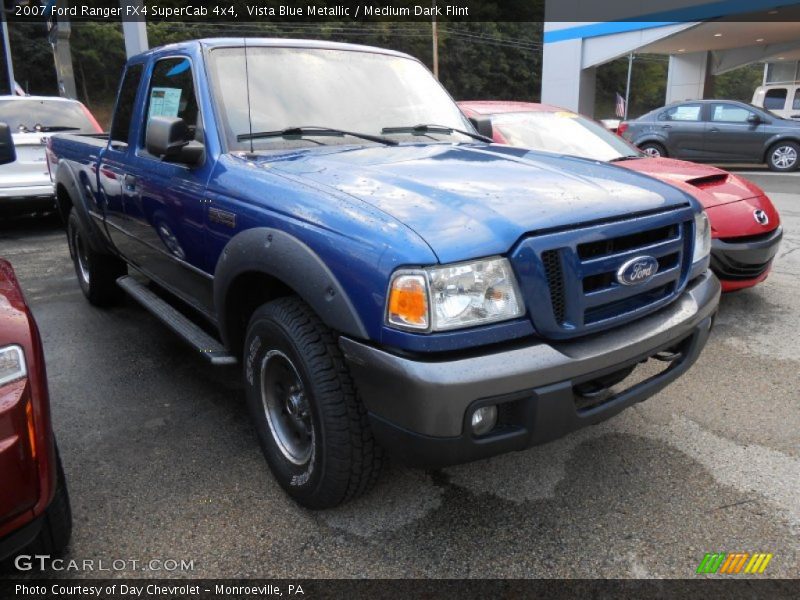 Vista Blue Metallic / Medium Dark Flint 2007 Ford Ranger FX4 SuperCab 4x4