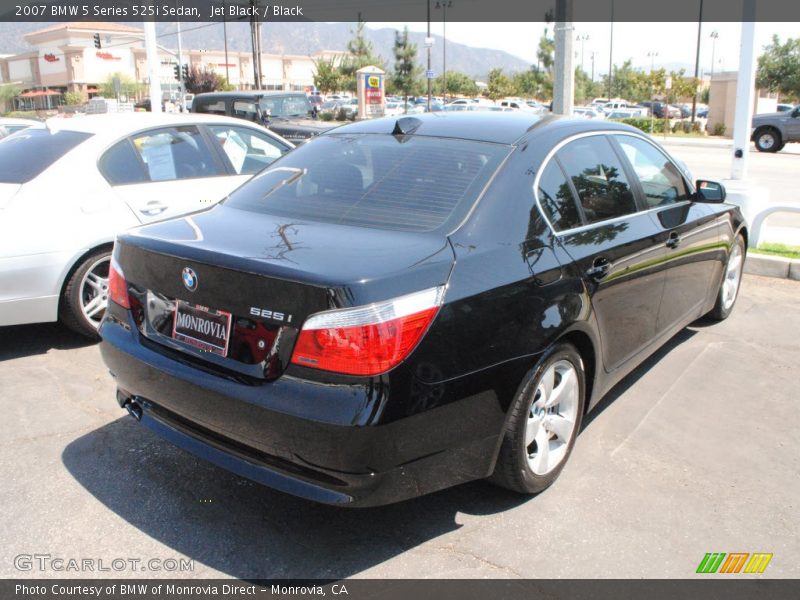 Jet Black / Black 2007 BMW 5 Series 525i Sedan