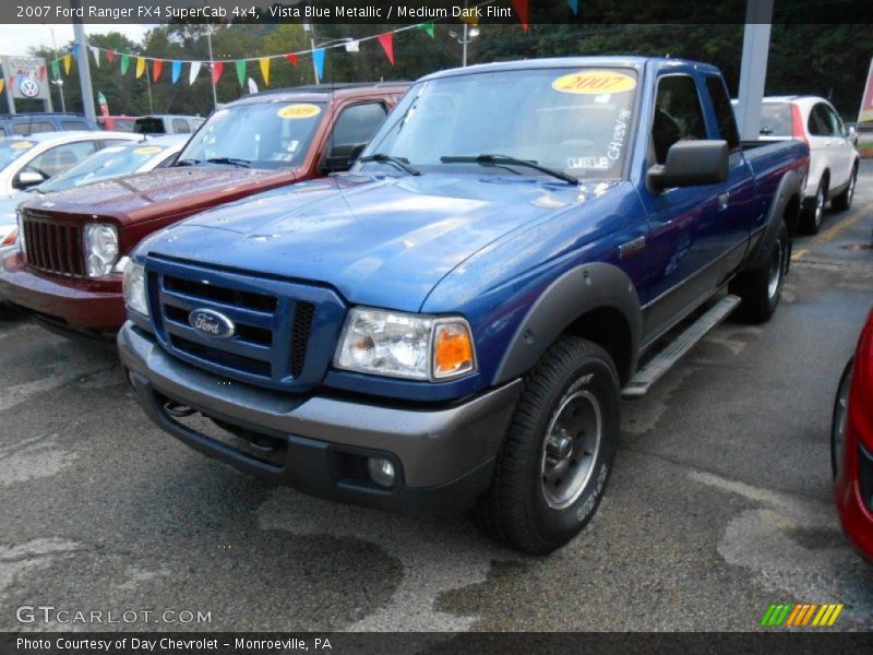 Vista Blue Metallic / Medium Dark Flint 2007 Ford Ranger FX4 SuperCab 4x4
