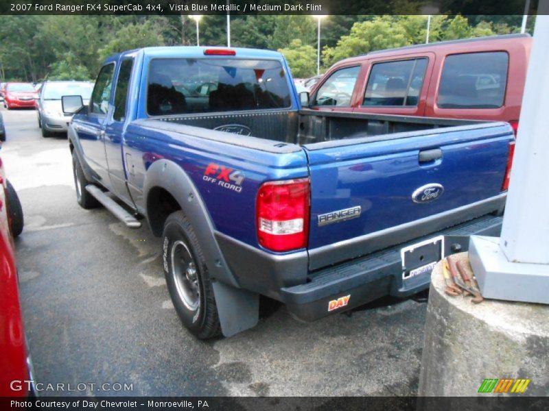 Vista Blue Metallic / Medium Dark Flint 2007 Ford Ranger FX4 SuperCab 4x4