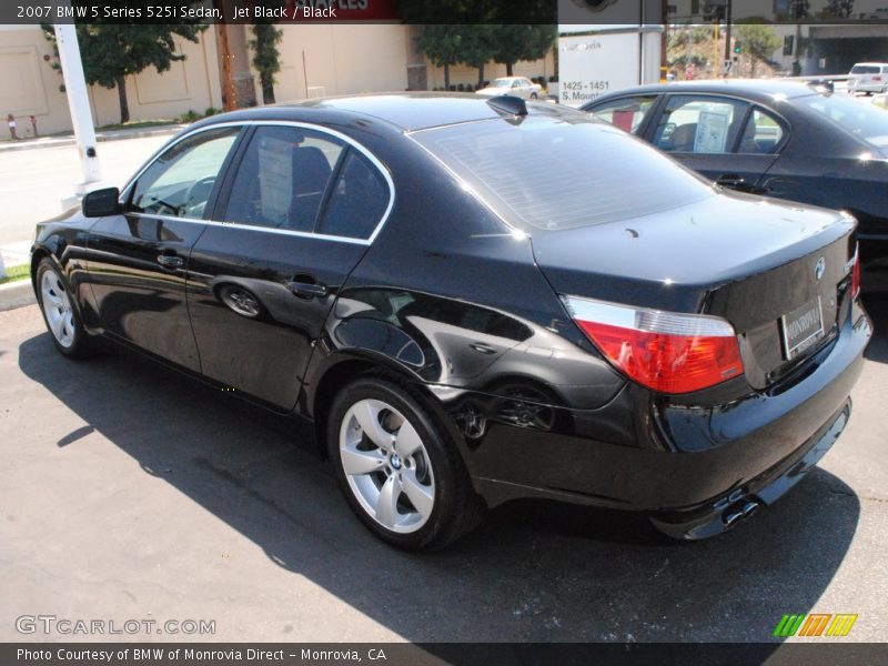 Jet Black / Black 2007 BMW 5 Series 525i Sedan