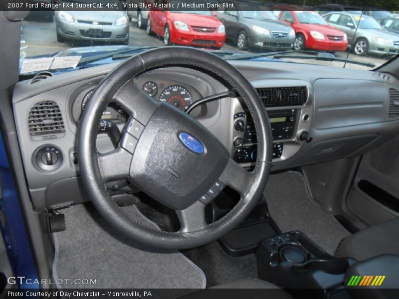 Vista Blue Metallic / Medium Dark Flint 2007 Ford Ranger FX4 SuperCab 4x4