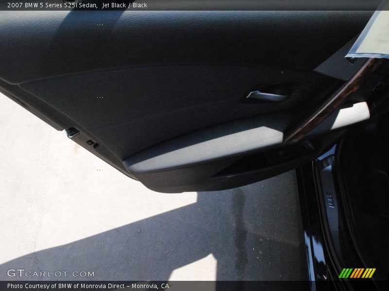Jet Black / Black 2007 BMW 5 Series 525i Sedan