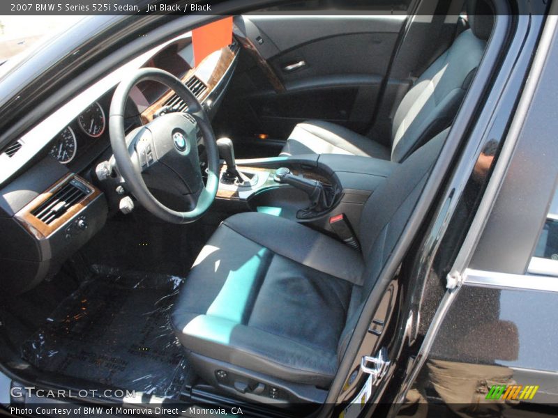 Jet Black / Black 2007 BMW 5 Series 525i Sedan