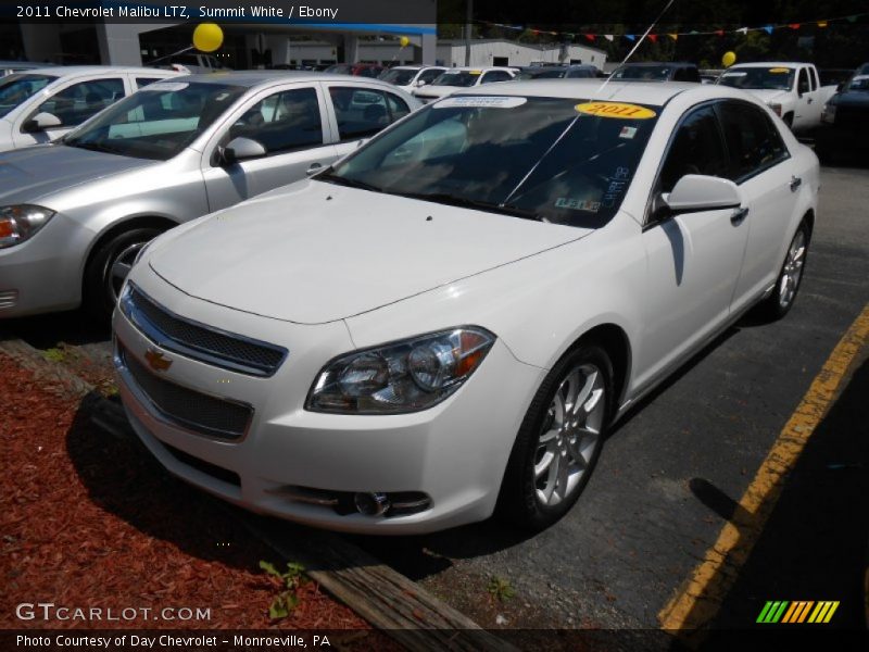 Summit White / Ebony 2011 Chevrolet Malibu LTZ