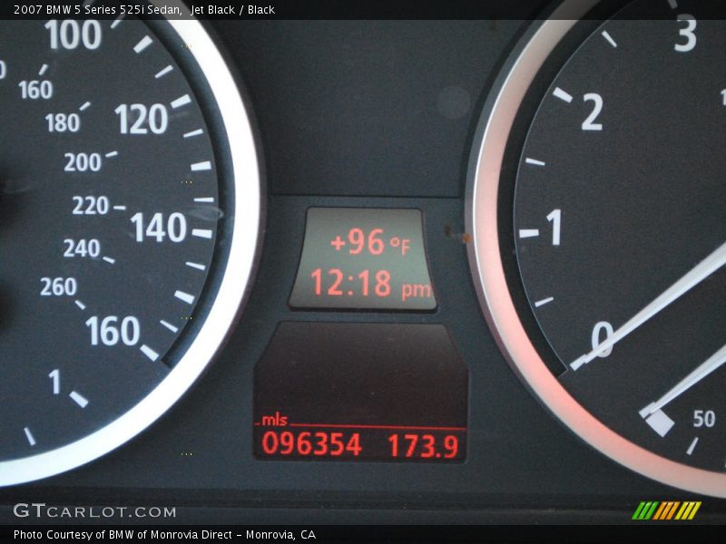 Jet Black / Black 2007 BMW 5 Series 525i Sedan