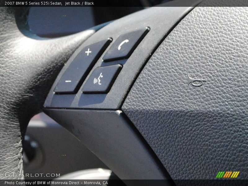 Jet Black / Black 2007 BMW 5 Series 525i Sedan