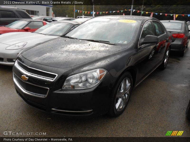 Black Granite Metallic / Ebony 2011 Chevrolet Malibu LT
