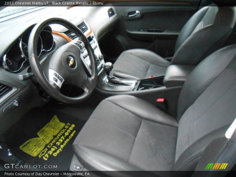 Black Granite Metallic / Ebony 2011 Chevrolet Malibu LT