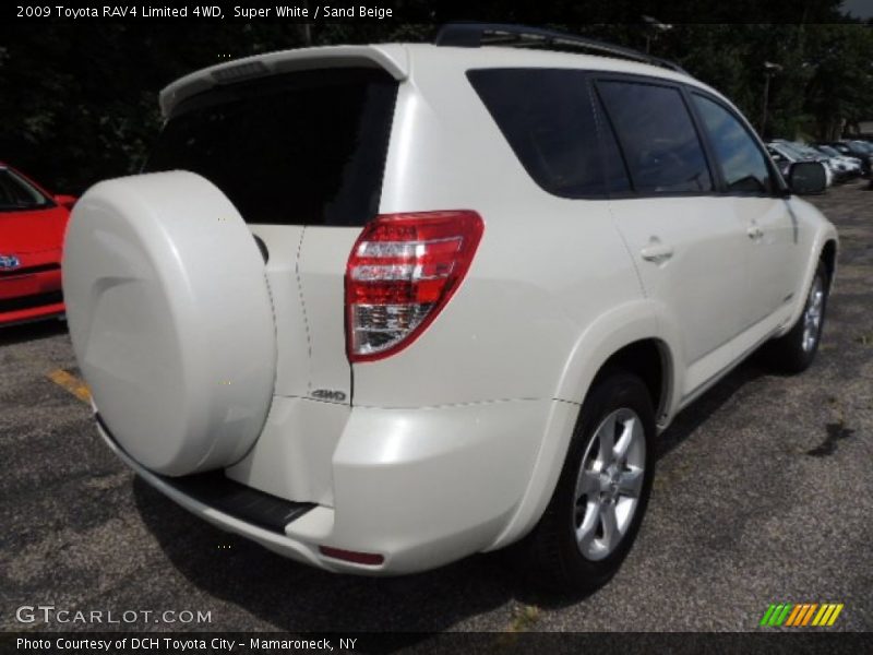Super White / Sand Beige 2009 Toyota RAV4 Limited 4WD