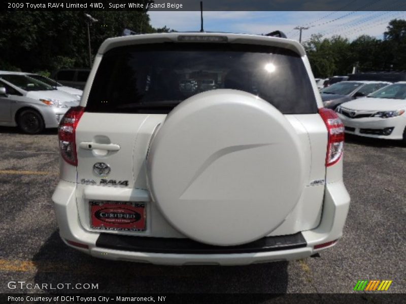 Super White / Sand Beige 2009 Toyota RAV4 Limited 4WD