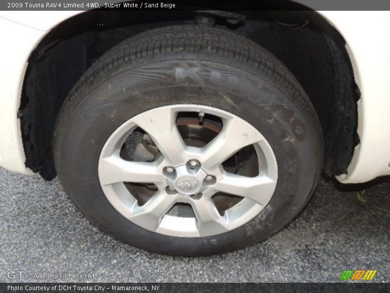 Super White / Sand Beige 2009 Toyota RAV4 Limited 4WD