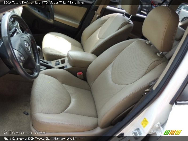Super White / Sand Beige 2009 Toyota RAV4 Limited 4WD