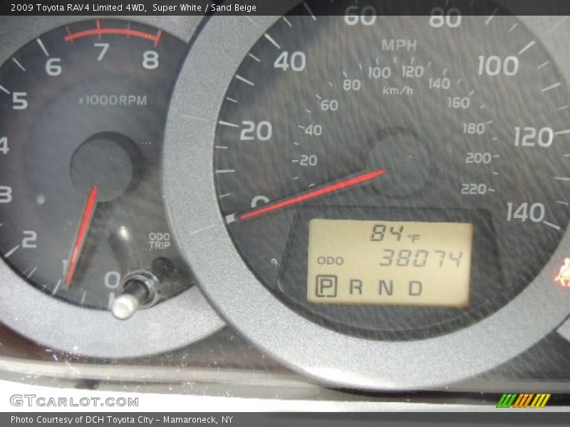 Super White / Sand Beige 2009 Toyota RAV4 Limited 4WD