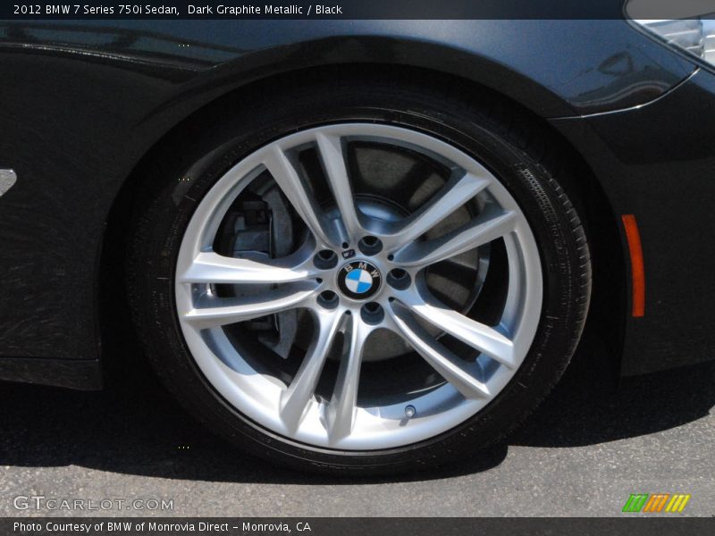 Dark Graphite Metallic / Black 2012 BMW 7 Series 750i Sedan