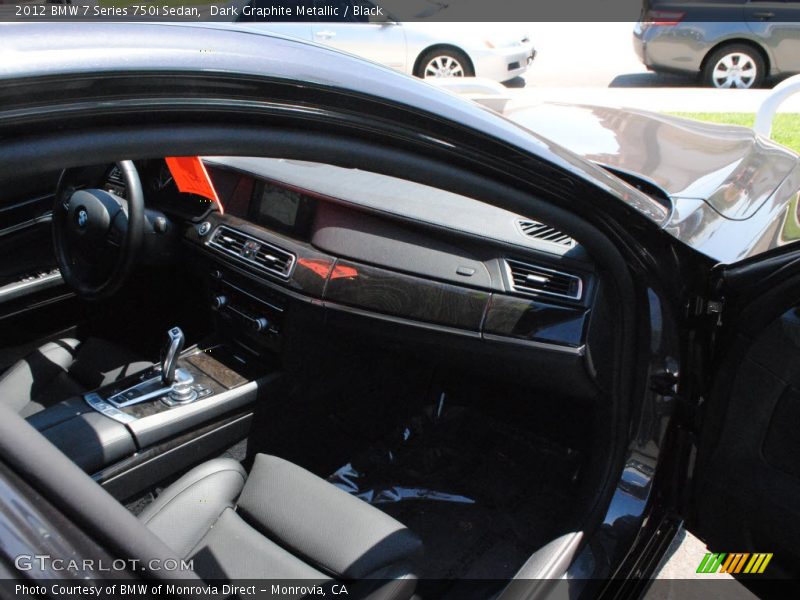 Dark Graphite Metallic / Black 2012 BMW 7 Series 750i Sedan