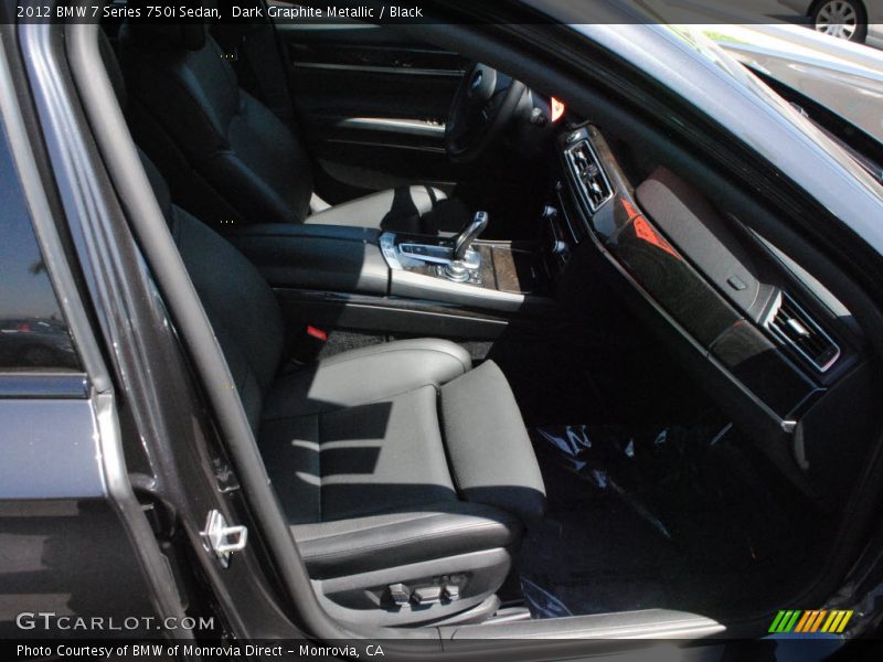 Dark Graphite Metallic / Black 2012 BMW 7 Series 750i Sedan