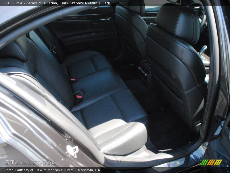 Dark Graphite Metallic / Black 2012 BMW 7 Series 750i Sedan