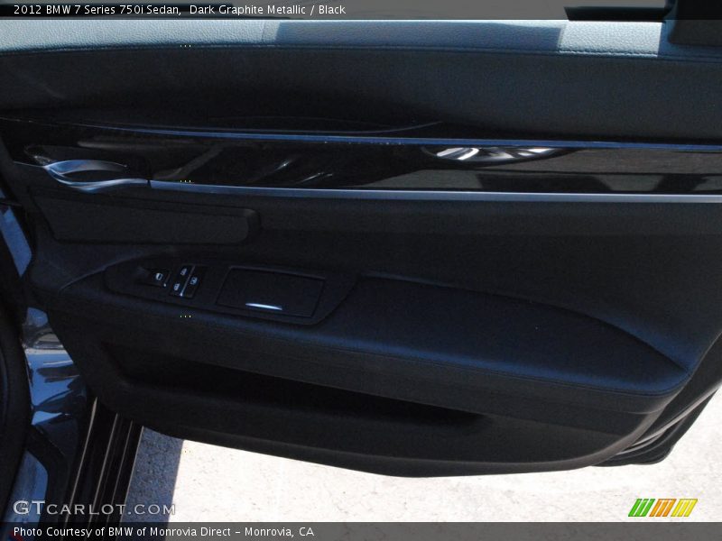 Dark Graphite Metallic / Black 2012 BMW 7 Series 750i Sedan
