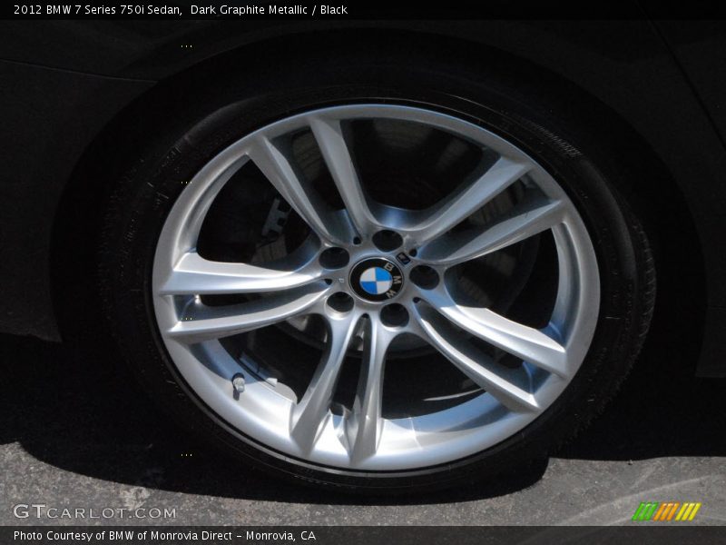 Dark Graphite Metallic / Black 2012 BMW 7 Series 750i Sedan
