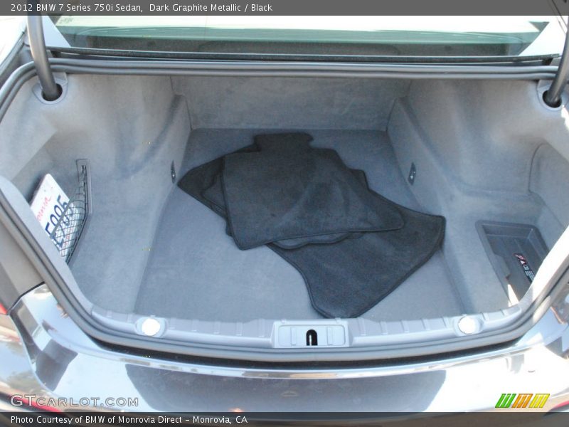 Dark Graphite Metallic / Black 2012 BMW 7 Series 750i Sedan