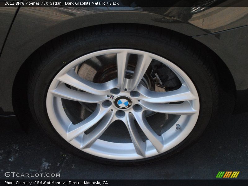 Dark Graphite Metallic / Black 2012 BMW 7 Series 750i Sedan
