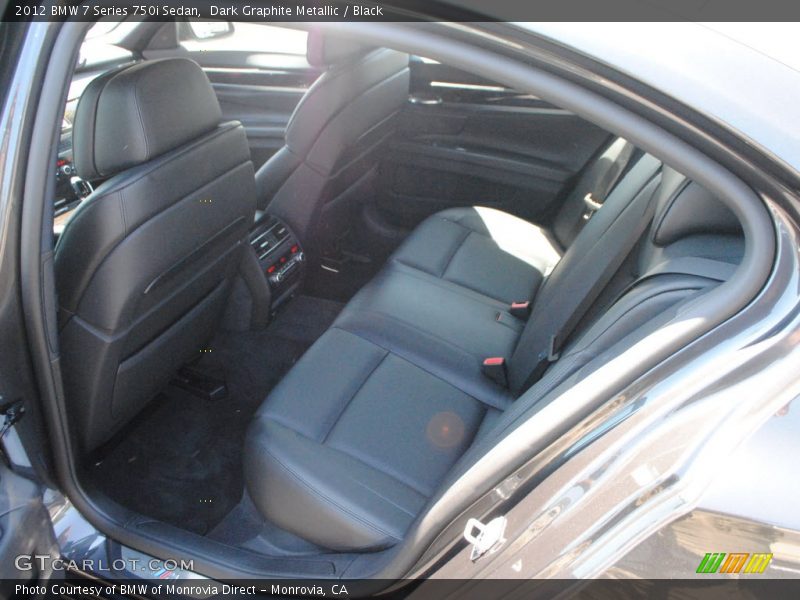 Dark Graphite Metallic / Black 2012 BMW 7 Series 750i Sedan