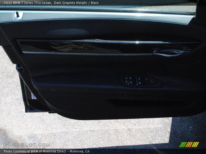 Dark Graphite Metallic / Black 2012 BMW 7 Series 750i Sedan