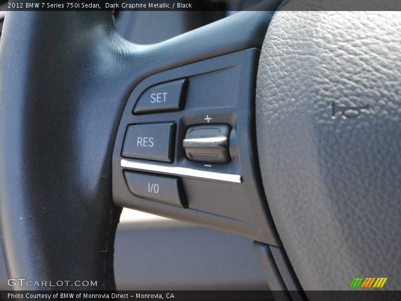 Dark Graphite Metallic / Black 2012 BMW 7 Series 750i Sedan