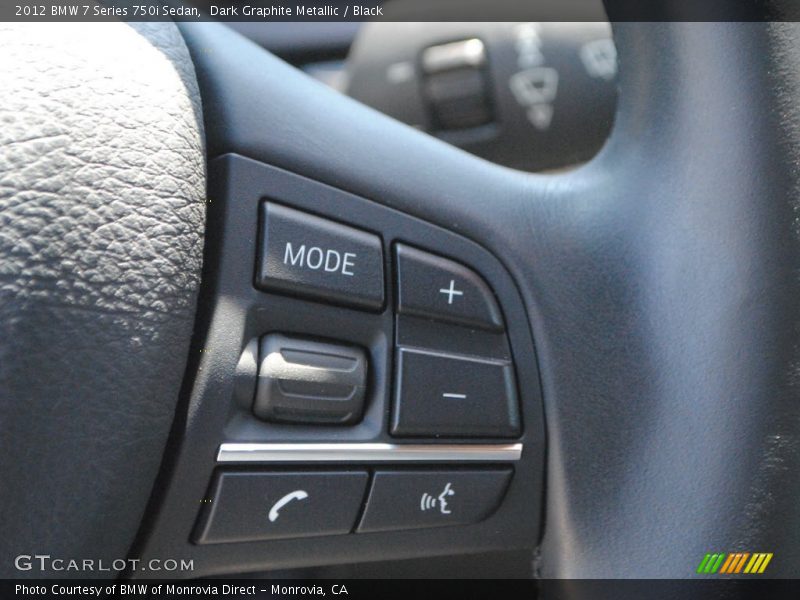 Dark Graphite Metallic / Black 2012 BMW 7 Series 750i Sedan
