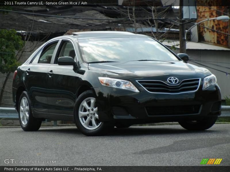 Spruce Green Mica / Ash 2011 Toyota Camry LE