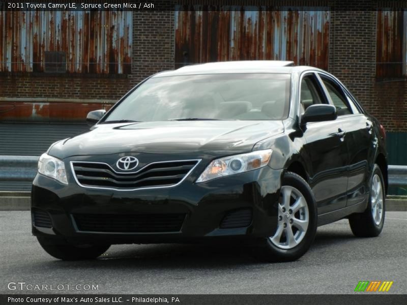 Spruce Green Mica / Ash 2011 Toyota Camry LE