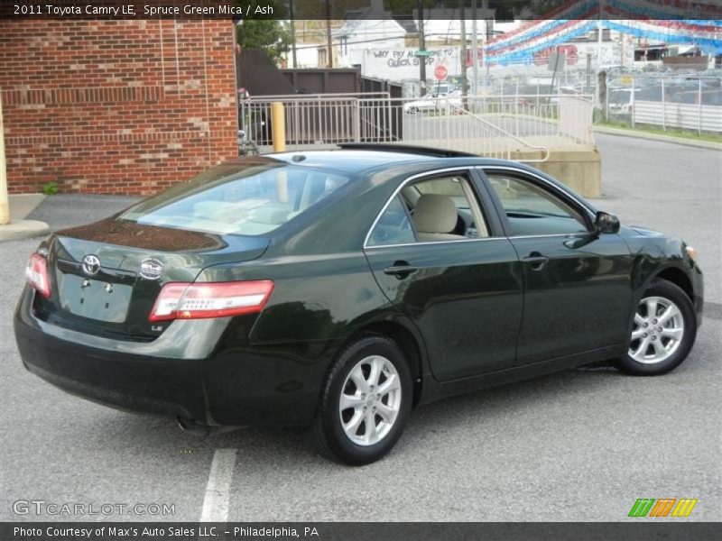 Spruce Green Mica / Ash 2011 Toyota Camry LE