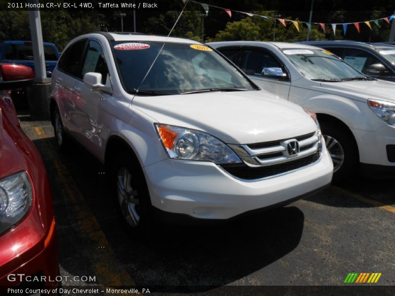 Taffeta White / Black 2011 Honda CR-V EX-L 4WD
