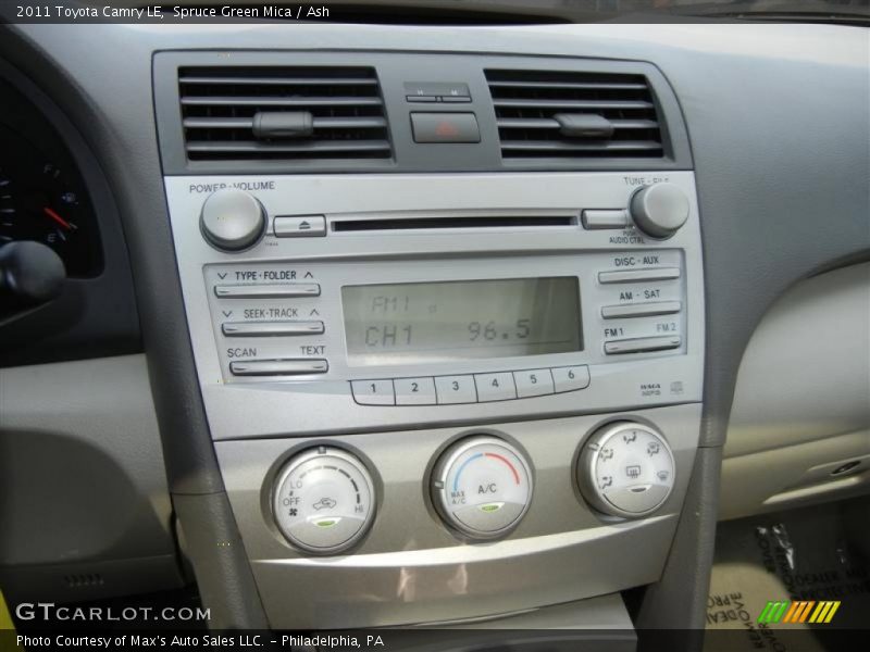 Spruce Green Mica / Ash 2011 Toyota Camry LE
