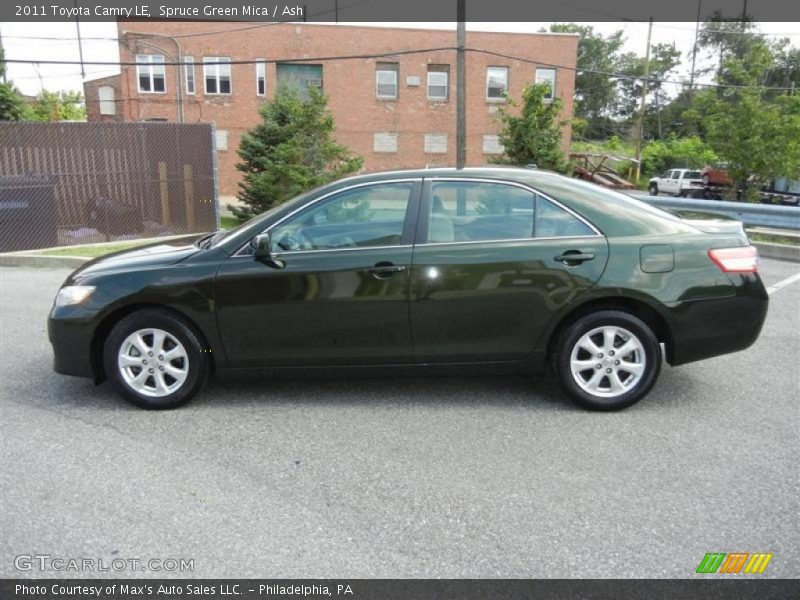 Spruce Green Mica / Ash 2011 Toyota Camry LE