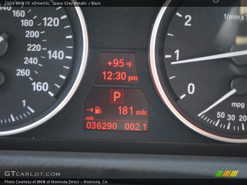 Space Grey Metallic / Black 2009 BMW X5 xDrive30i