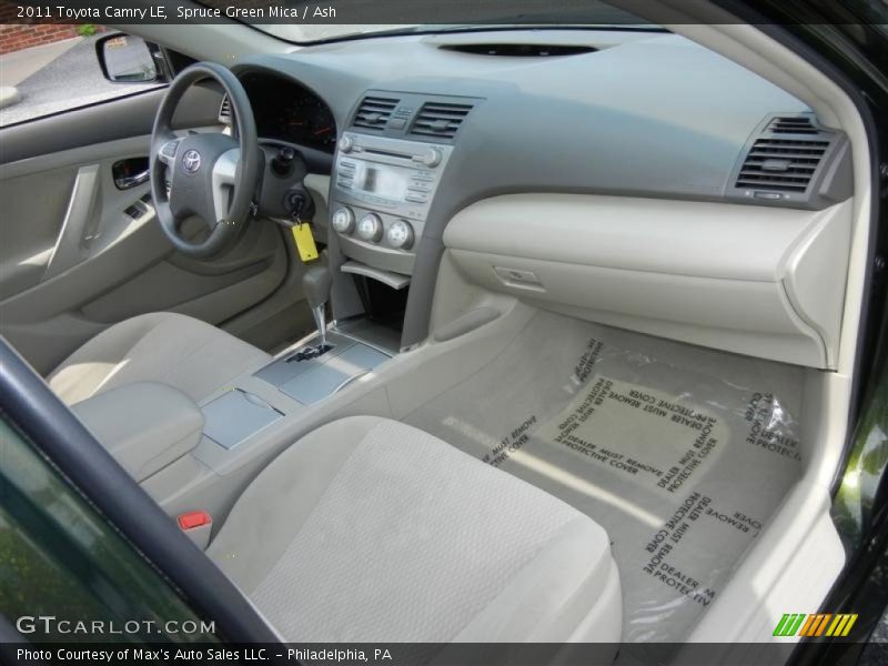 Spruce Green Mica / Ash 2011 Toyota Camry LE