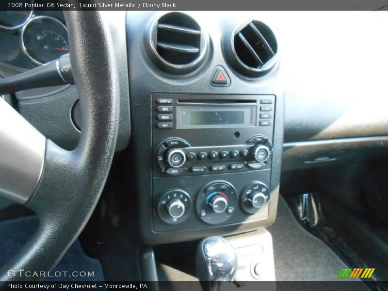Liquid Silver Metallic / Ebony Black 2008 Pontiac G6 Sedan