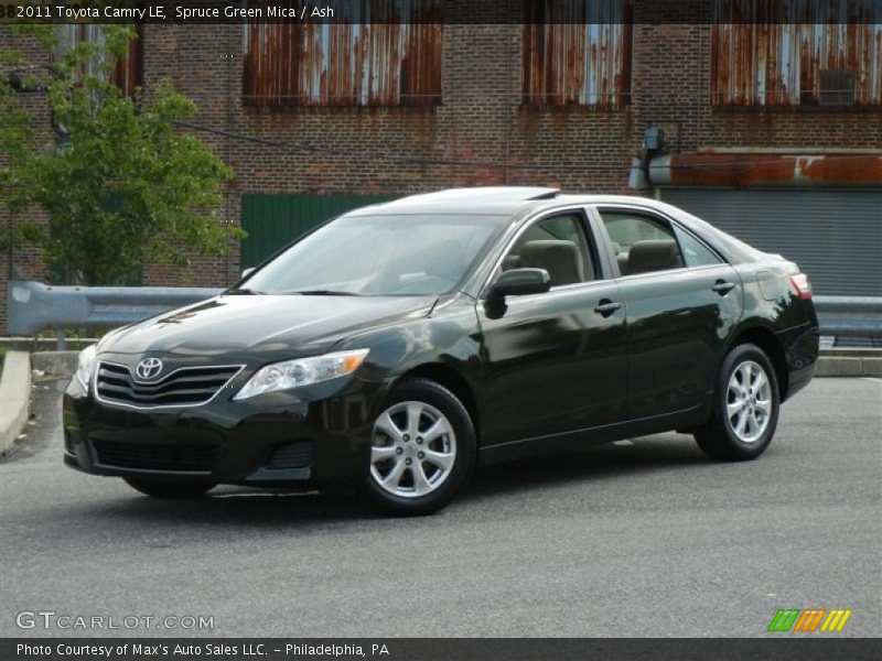 Spruce Green Mica / Ash 2011 Toyota Camry LE