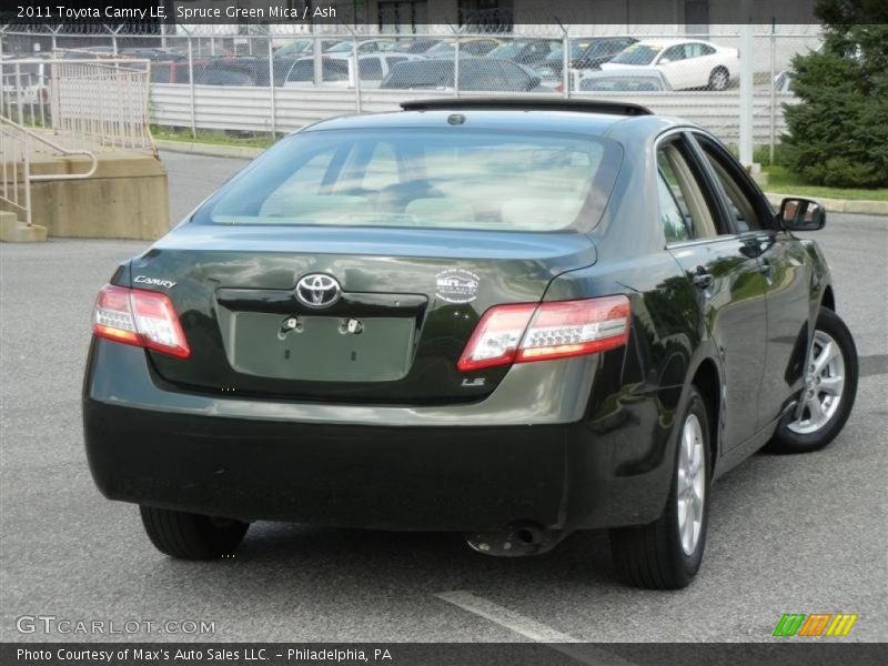 Spruce Green Mica / Ash 2011 Toyota Camry LE