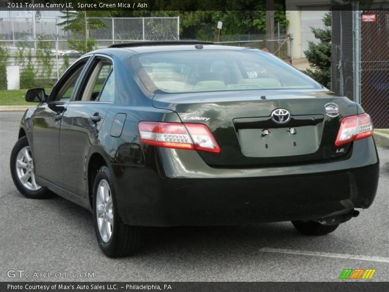 Spruce Green Mica / Ash 2011 Toyota Camry LE
