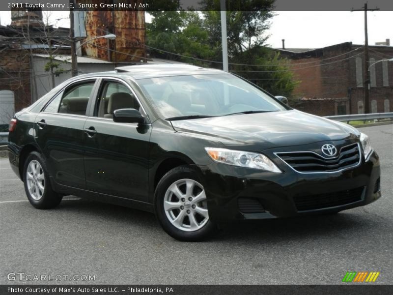 Spruce Green Mica / Ash 2011 Toyota Camry LE