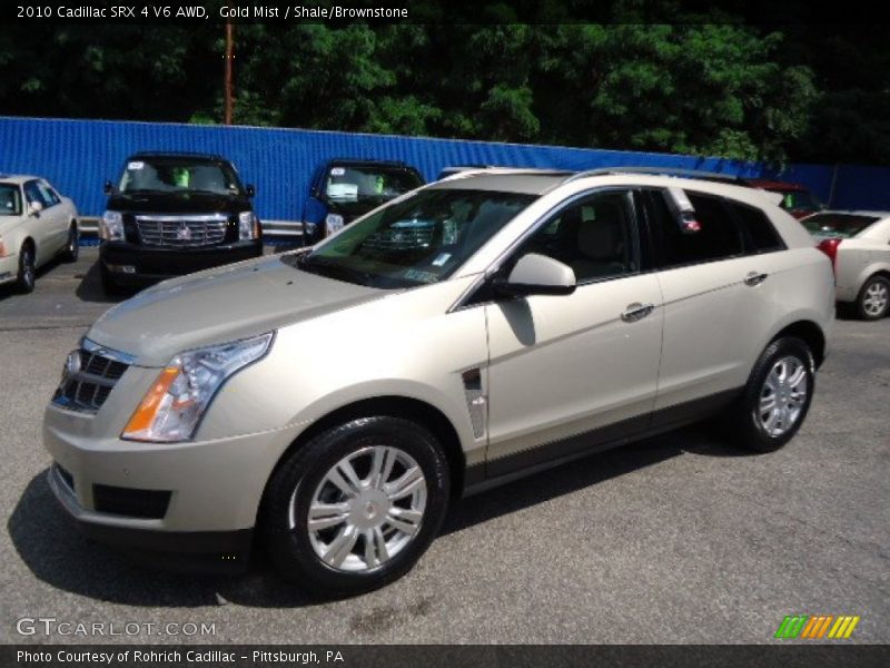 Gold Mist / Shale/Brownstone 2010 Cadillac SRX 4 V6 AWD
