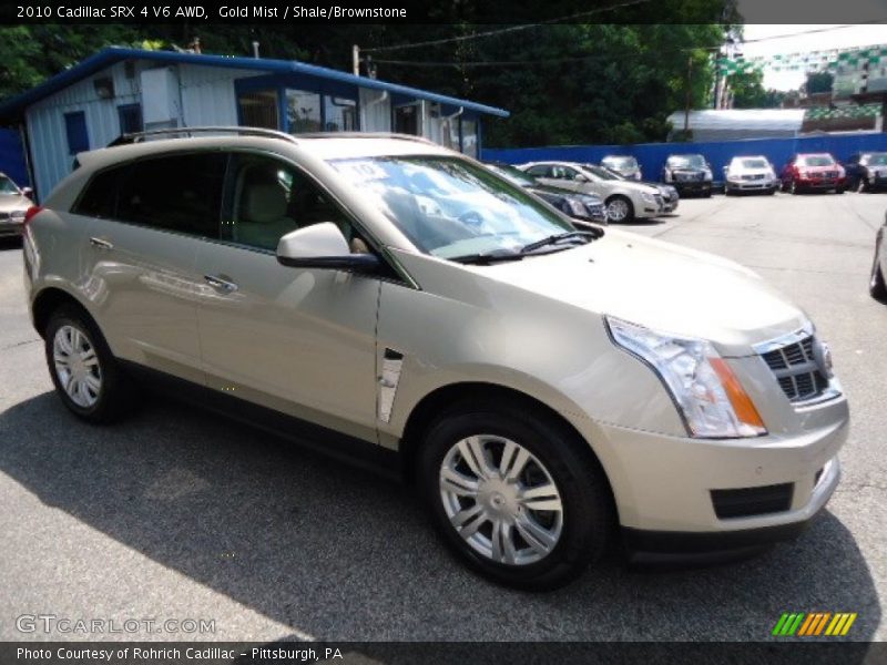 Gold Mist / Shale/Brownstone 2010 Cadillac SRX 4 V6 AWD