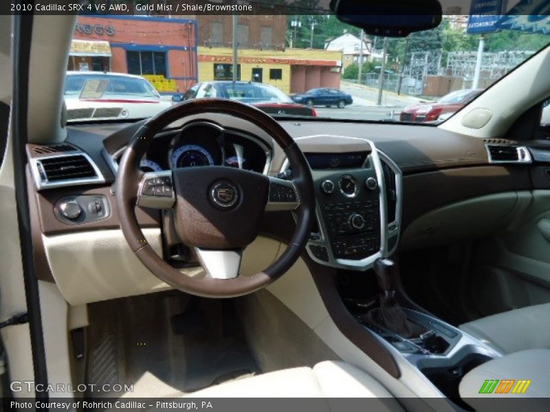 Gold Mist / Shale/Brownstone 2010 Cadillac SRX 4 V6 AWD