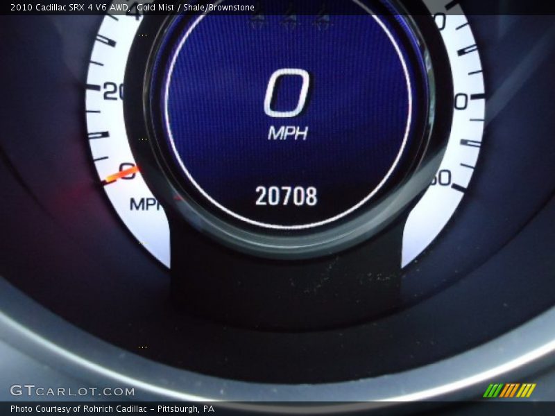 Gold Mist / Shale/Brownstone 2010 Cadillac SRX 4 V6 AWD