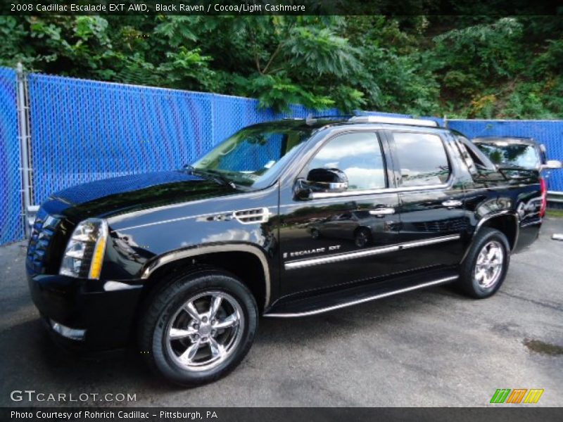 Black Raven / Cocoa/Light Cashmere 2008 Cadillac Escalade EXT AWD