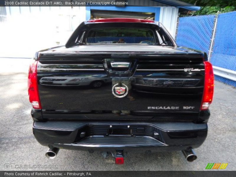 Black Raven / Cocoa/Light Cashmere 2008 Cadillac Escalade EXT AWD